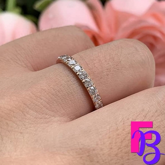 *NEW!* 3MM Rose, Yellow or White Gold Anniversary/Eternity Band - Picture 11 of 14